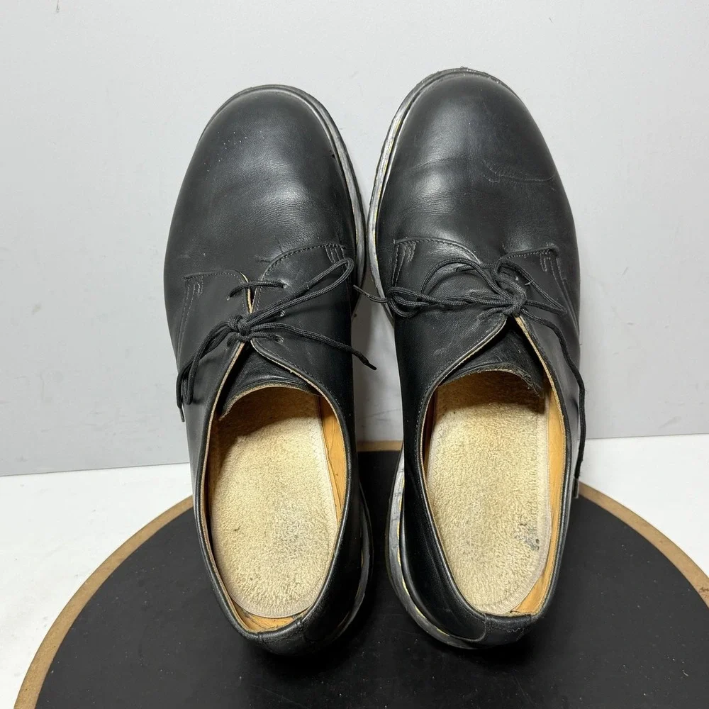 Vintage Dr Martens 1461 Oxford Men Size 11 Made In England Black Leather Grunge